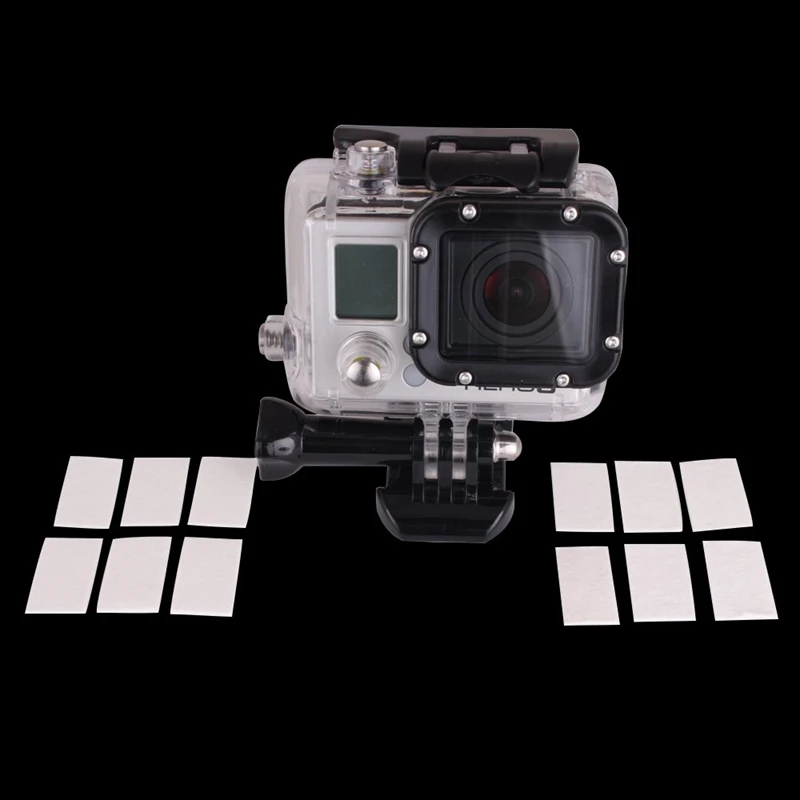 12pcs Sheet Antifog Waterproof Moisture-proof Recycling inserts for Sport DV camera for GoPro HD Hero 4 3 + 3 2 1