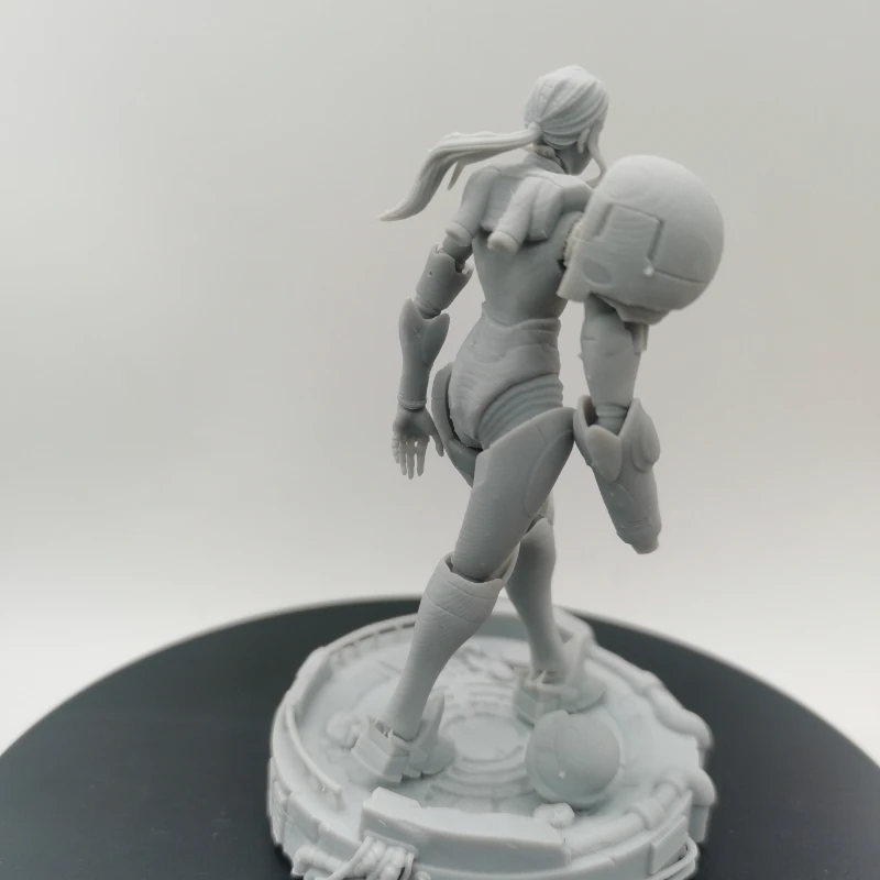 1/24 Scale 90mm Total Height Metroid Diy Resin Figure Assemble Miniatures Model Kit Unassembled and Unpainted Statuettes Toys