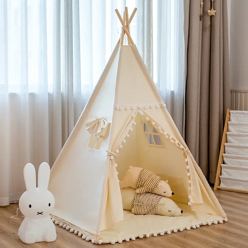 Kids Home Decore Baby Indoor Tent Bedroom Decoration Playhouse Tent Diy Toy Teepee Play Tent for Kids Boy Girls