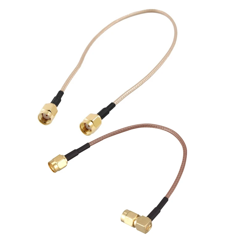 2 Pcs RG316 Pigtail Cable: 1 Pcs 12 Inch RP-SMA Female To RP SMA Female Plug RF Pigtail Cable & 1 Pcs 6 Inch SMA Male To SMA Rig