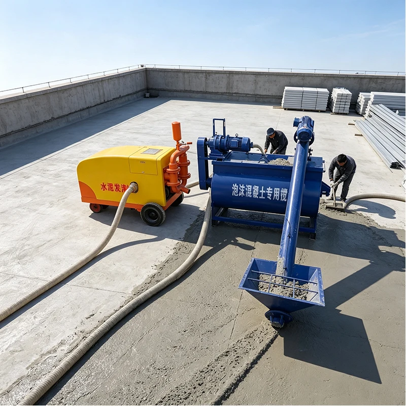 CLC Foam Concrete Pump Machine High Pressure Cement Foaming Equipment for Roof Insulation Floor Heating Building Projects
