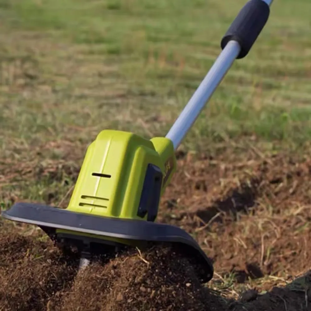 ZSQHET Abeden 20V Handheld Electric Ripper Cultivator Garden Rotary Tiller Cordless Weeder Garden Tractor Portable Grass Trimmer