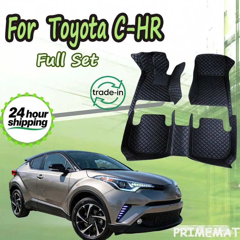 

Кожаные автомобильные коврики для Toyota C-HR CHR 2016 2017 2018 2019 2020, ковры, подстилки, аксессуары для интерьера