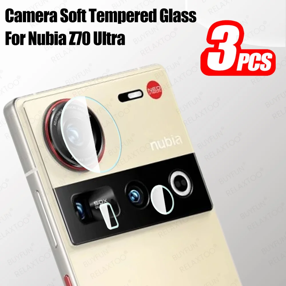 3 Set Tempered Glass Camera Protector On For ZTE nubia Z70 Ultra 5G Z 70 60 Z60 Ultra Z70Ultra Z60Ultra Clear HD Phone Lens Film