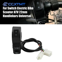 22mm Handlebar Switches Horn Button Turn Signal Light Headlights 3 In1 Controller Switch For Motorcycle Scooter Universal ATV