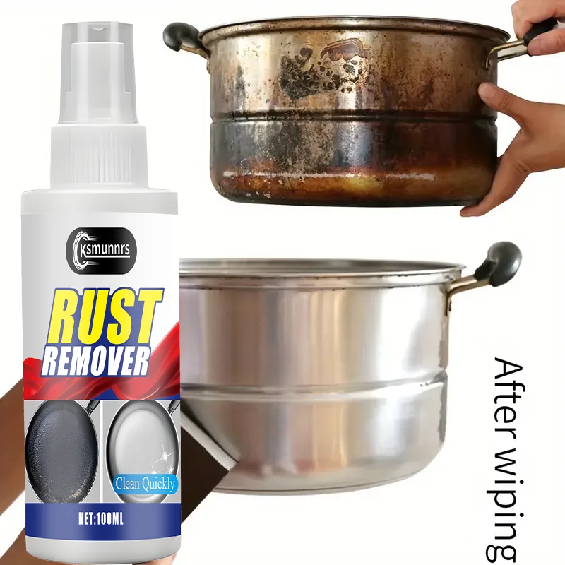 Dissolvant de rouille Miracle 120ML, 1 pièce, nettoyant de cuisine multi-usages pour camping-car, pour cuisinières, hottes, casseroles, éviers, élimine la rouille et la graisse, faible odeur