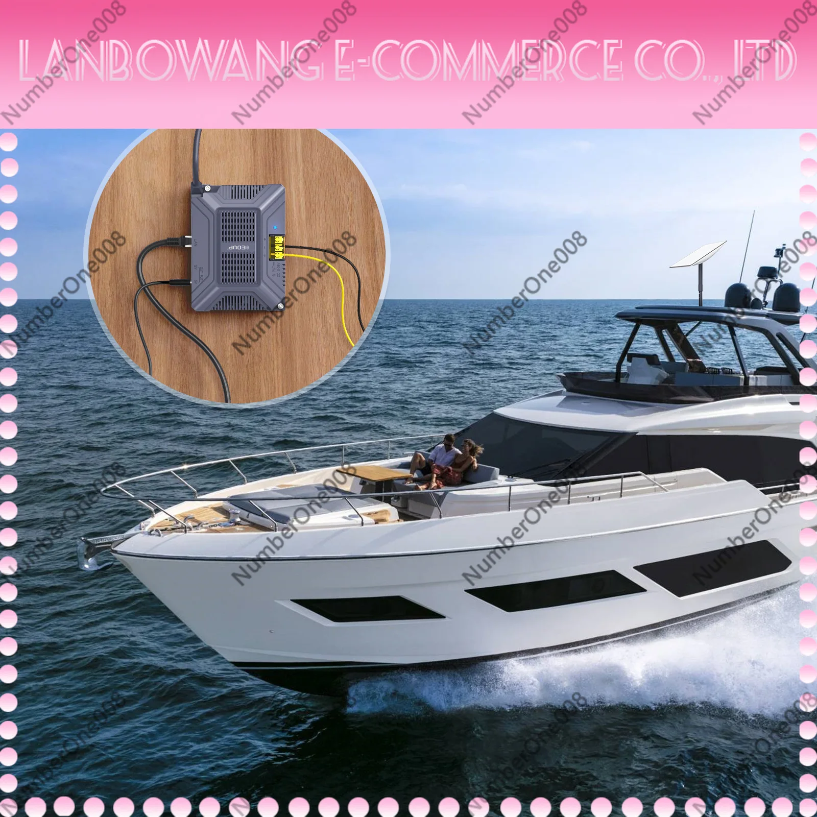 5 in 1 Industrial PoE Injector 12V to 48V Boost for Marine Vehicle CCTV