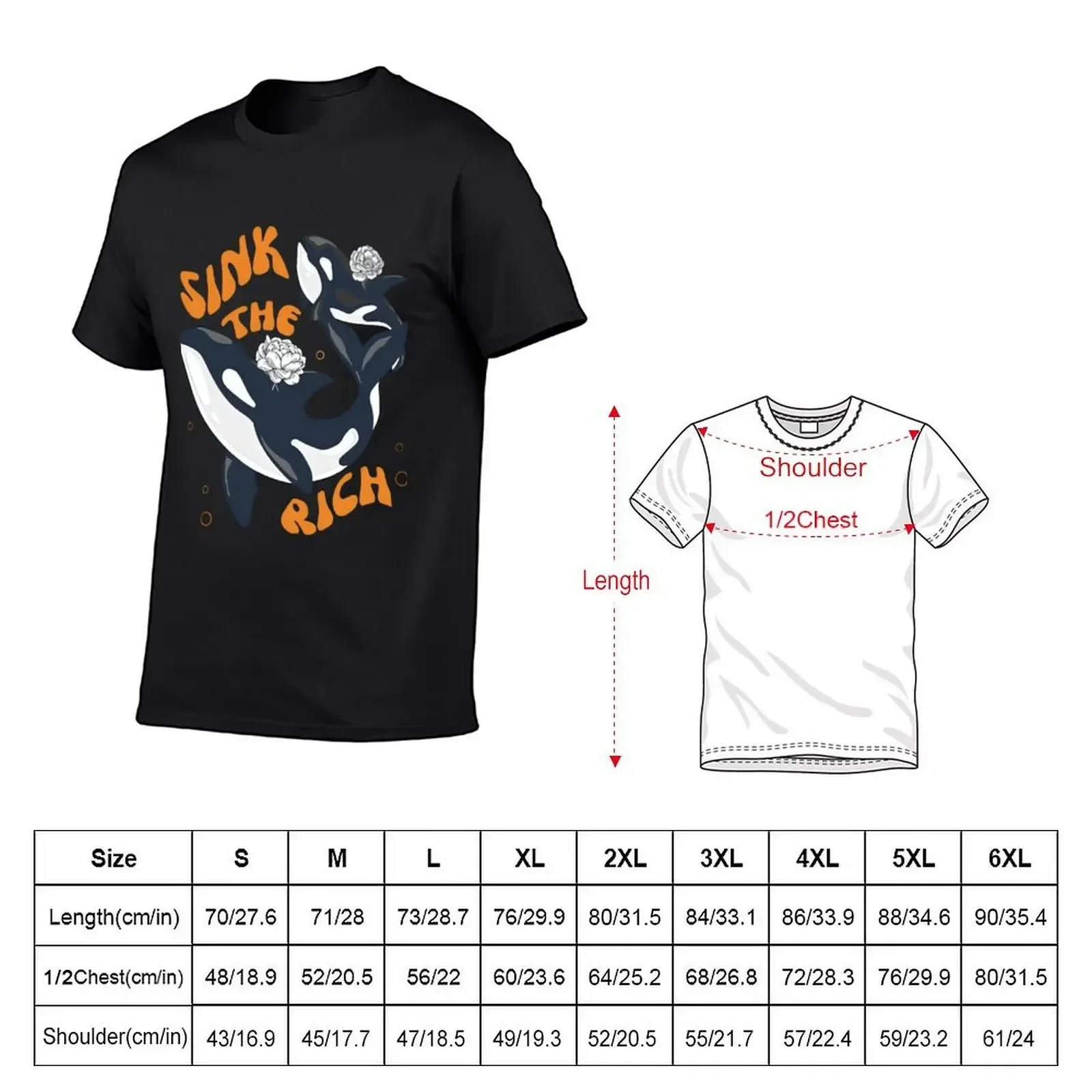 Sink The Rich - Gladis the Orca T-Shirt plus size tops custom shirt shirts men graphic