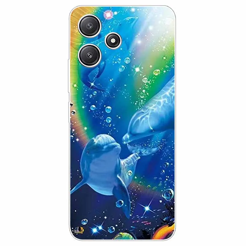 For Xiaomi Redmi 12 4G 5G Case Silicone Painted Soft Clear Cover for XIAOMI Redmi 12 4G 6.79\'\' Shell Funda Redmi 12 5G TPU Coque