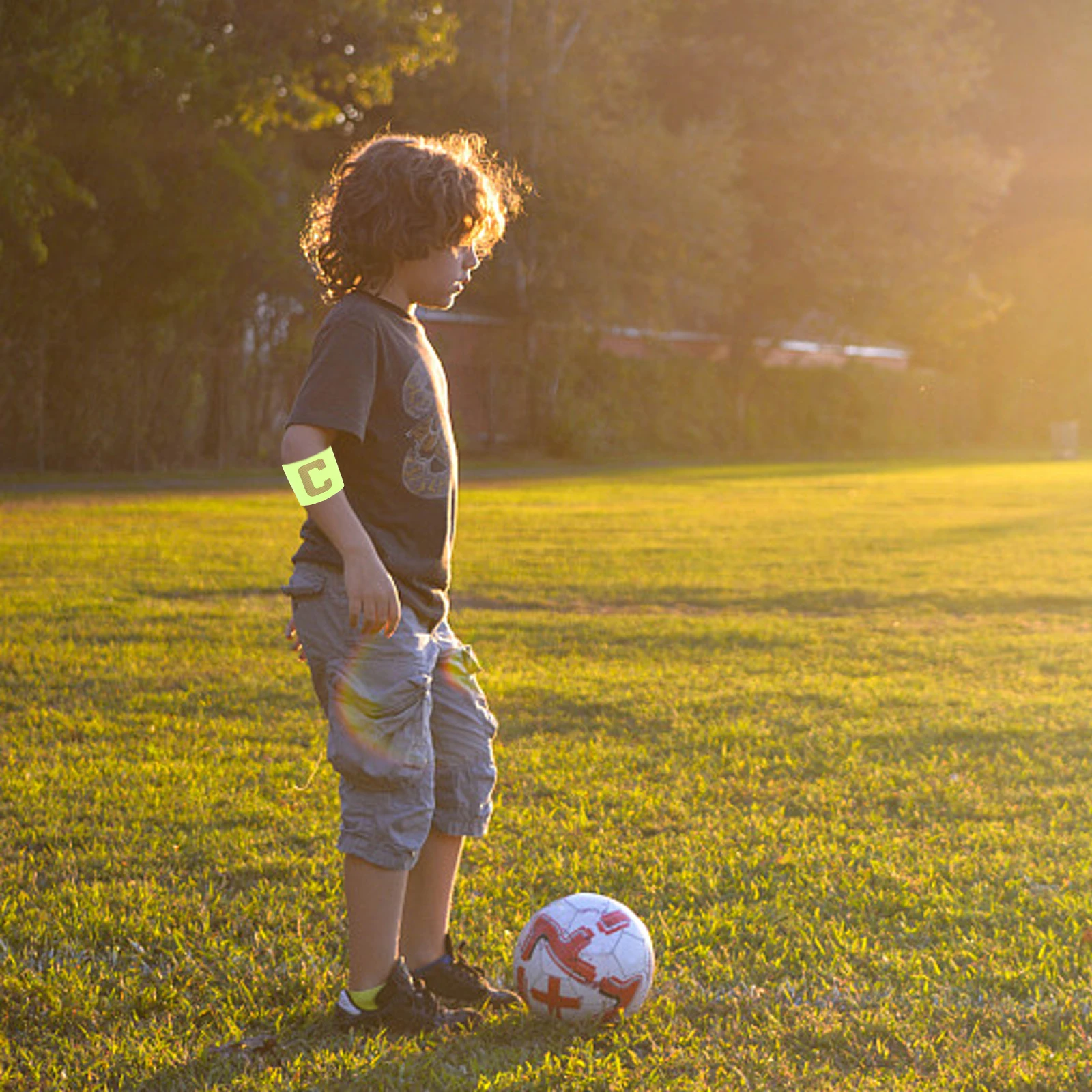 

4Pcs Premium Nylon Soccer Captain Armband Durable Elastic for Team Sports Football Match Soccer Leader Armband