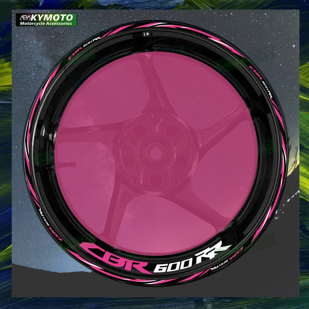 

For Honda CBR600RR CBR 600RR reflective motorcycle front and rear wheels 17 inch stickers hub stripes fairing accessories decals