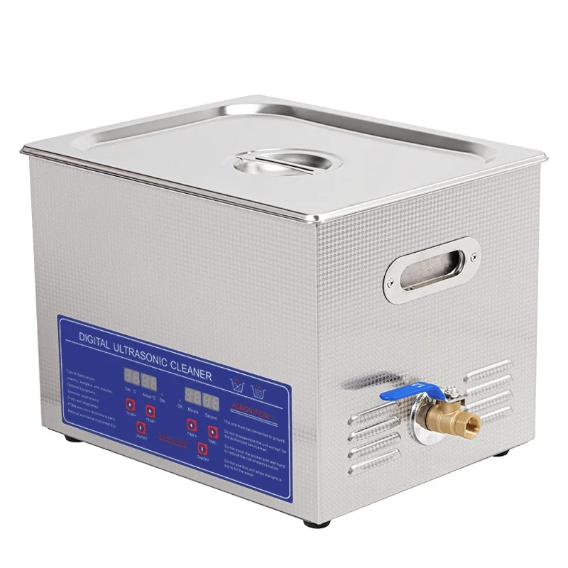 Blue Whale Digital Vevor Ultrasonic Cleaner Machine 10L for Hardware Metal Parts With Heating Function