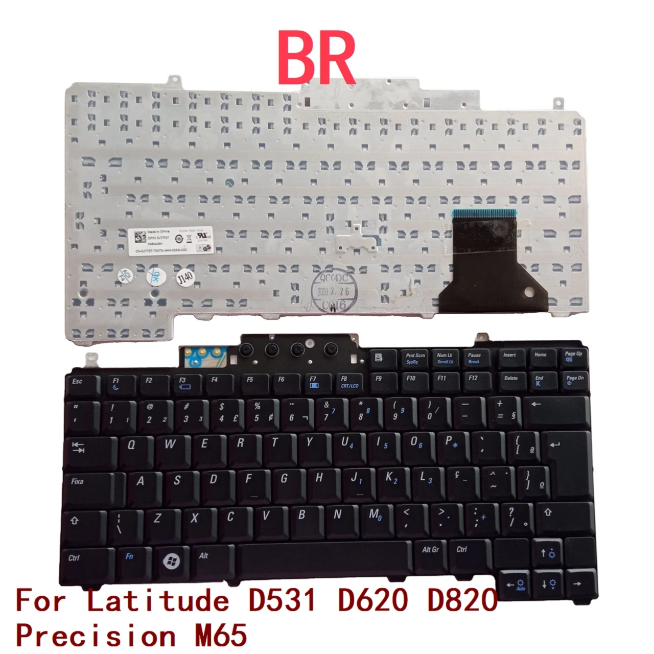 New Brazil Laptop Keyboard For Dell Latitude D531 D620 D820 Precision M65 Notebook PC Replacement