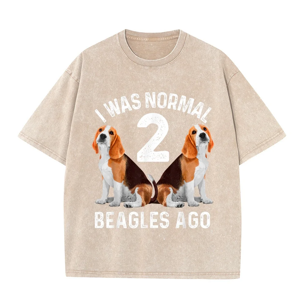 Funny Beagle Dog Art for Men Women Boys Girls Lovers T-Shirt Korean Popular Clothes Short Sleeve Top Summer Animal Lover Round
