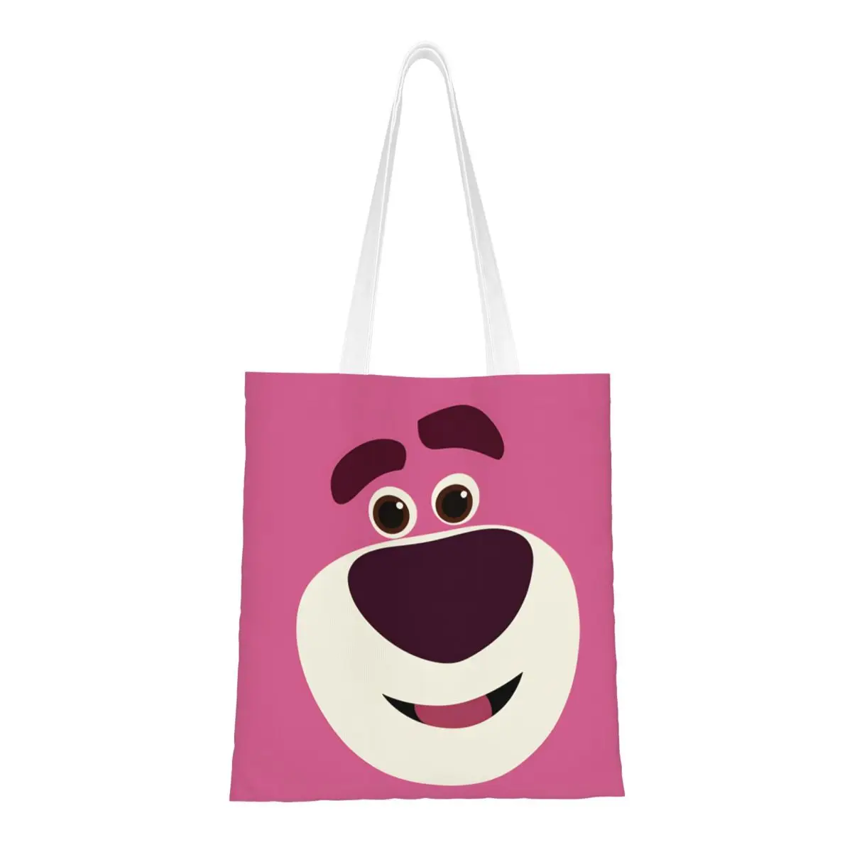 

Сумка-шоппер Lotso с принтом в стиле аниме, женская эстетичная сумка через плечо, полиэстеровая сумка-тоут для работы, женские сумки