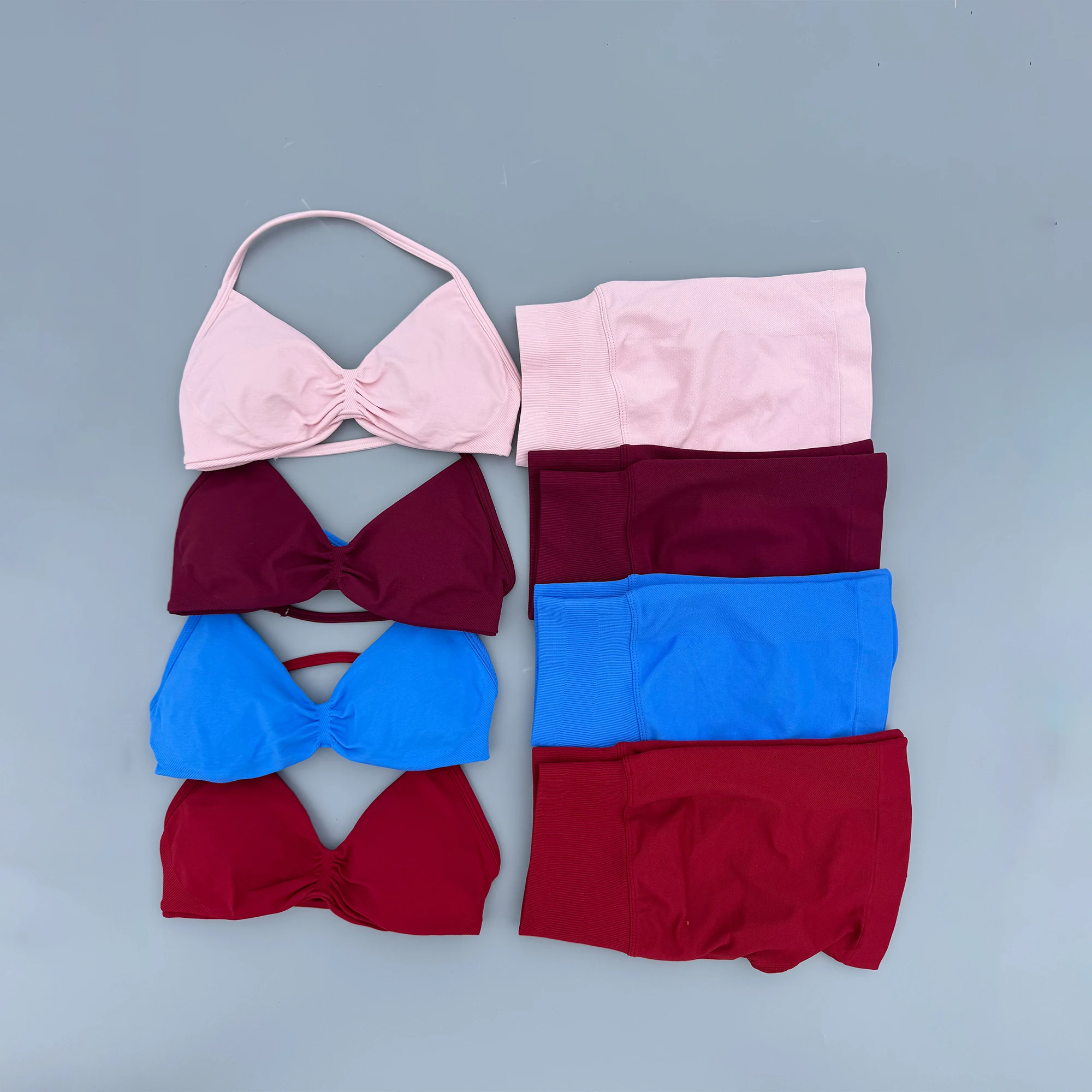 SWEAT UNDFYNE 2 Piece Sport Gym Set Strappy Bra Yoga Underwear Short Leggings Bicycle Running Sportswear Woman Seamless Yoga Set