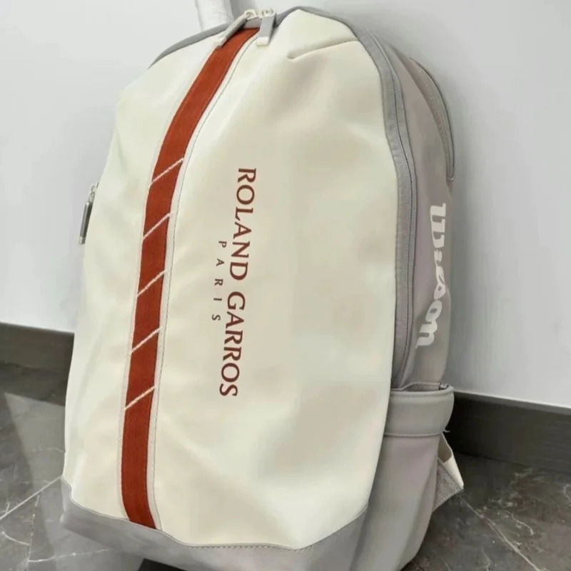 Wilson Tennis Backpack French Open Joint Multi-Functional Large Capacity Professional Shoulder Sports Backpack For Men and Women