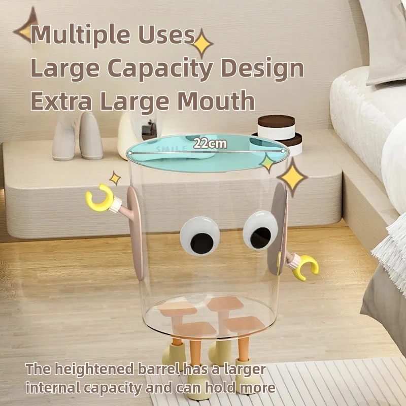 Creative Garbage Storage Bucket Mini Japanese Cartoon Style For Home or Students Dormitory Bedside Cabinet