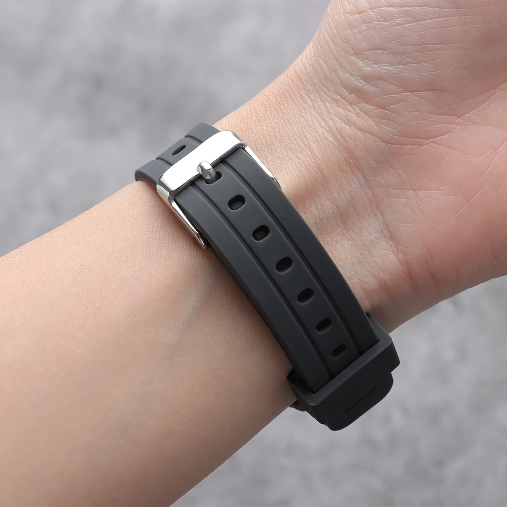 18mm Silicone Rubber Strap for Casio for F-91W F84 W800H SGW400 F105/108 A158/159/168AE1200/1300 Watch Band Men Women Bracelet view 5