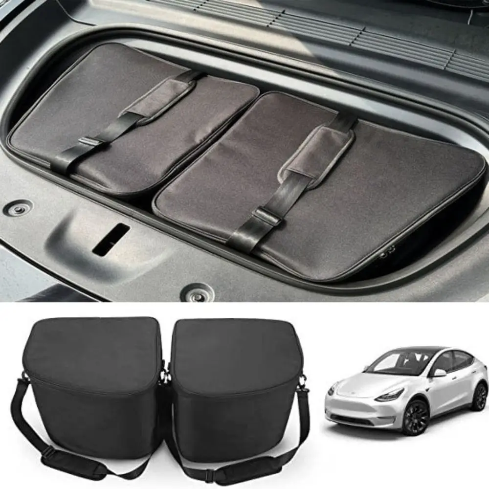

Oxford Cloth Insulation Bag Large Capacity Black Front Trunk Professional Cooler Organizer for Model Y/Model 3 Auto Accessories