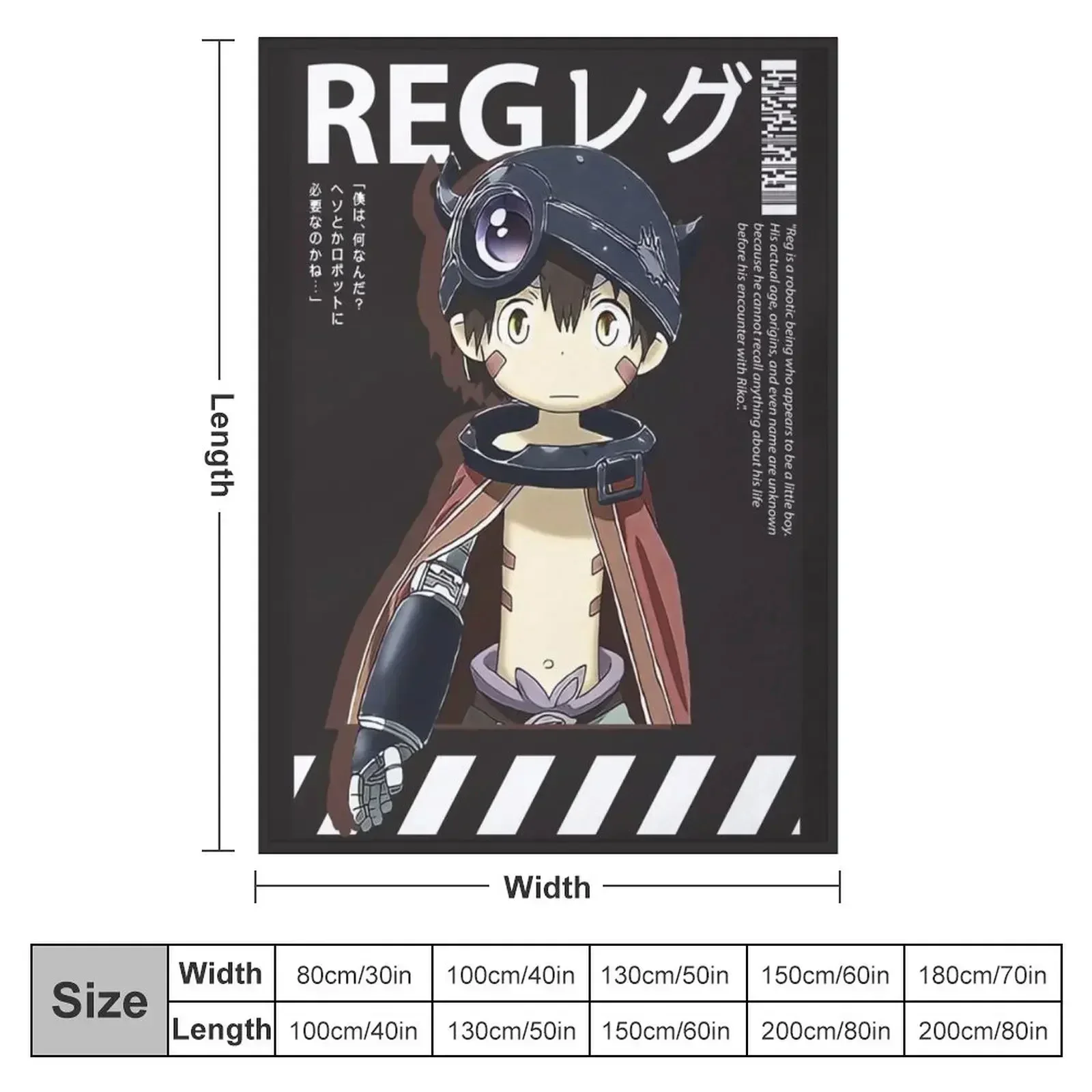 Made in Abyss, Reg. Throw Blanket Thermal Sofa Quilt manga Plush Blankets