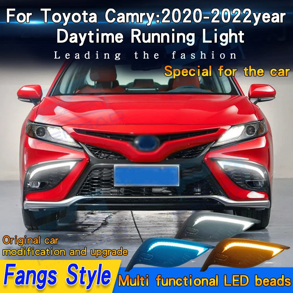 For Toyota Camry daytime running lights 9th generation Sporty Dynamic LED daytime running turn signal lights 2021 2022 2023