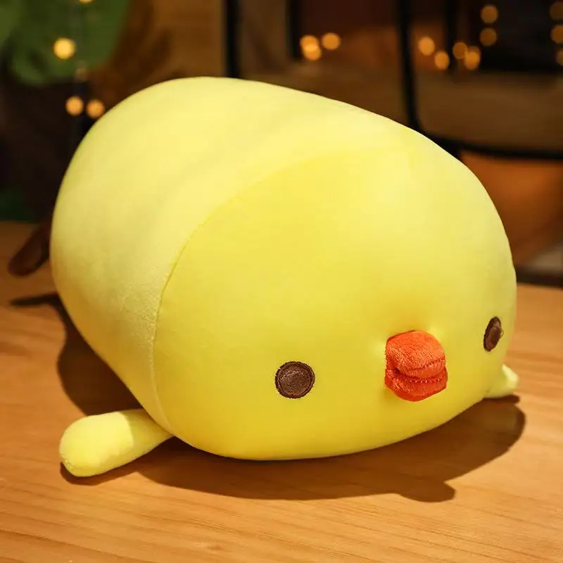 40/60cm Simulation Yellow Chicken Doll Plush Toy Handmade Doll Cartoon Anime Cute Pillow Cushion Home Decoration Children's Birt