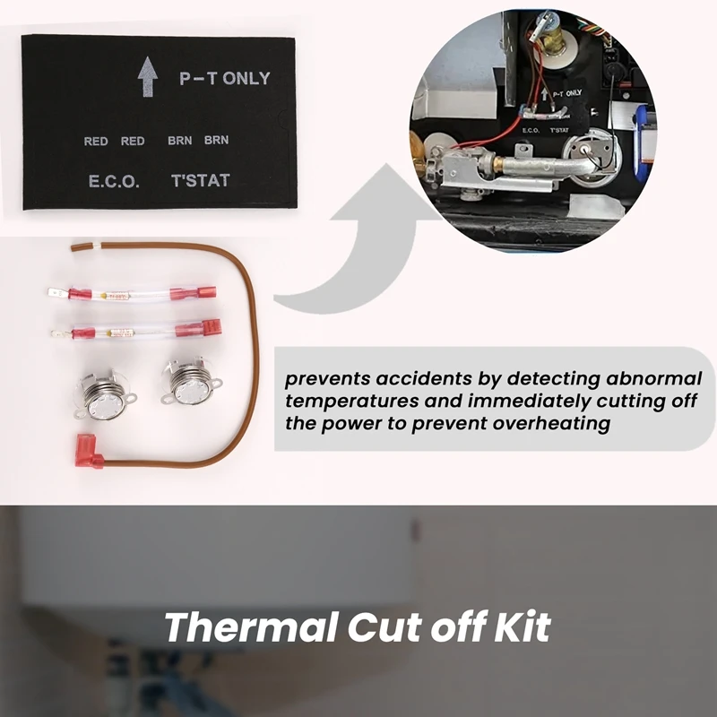 RV Water Heater Thermal Cutoff Assembly Kit (With Water Heater Igniter &ECO Thermostat), Compatible For Atwood 91447