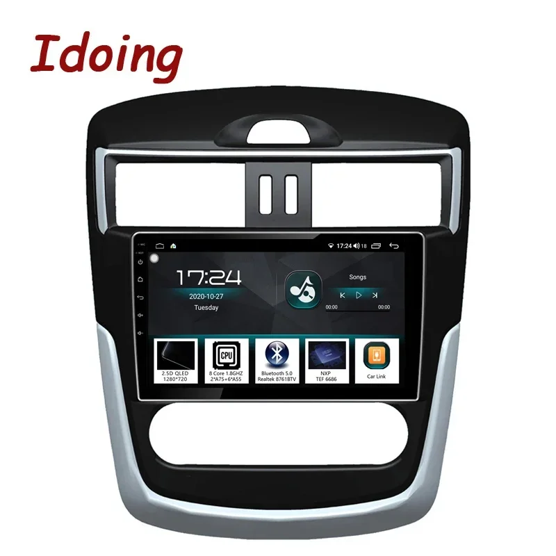 

Idoing 9 "автомобильная стереосистема Android авторадио Carplay для Nissan Serena Tiida 2016 мультимедийный видеоплеер навигация GPS 64G головное устройство
