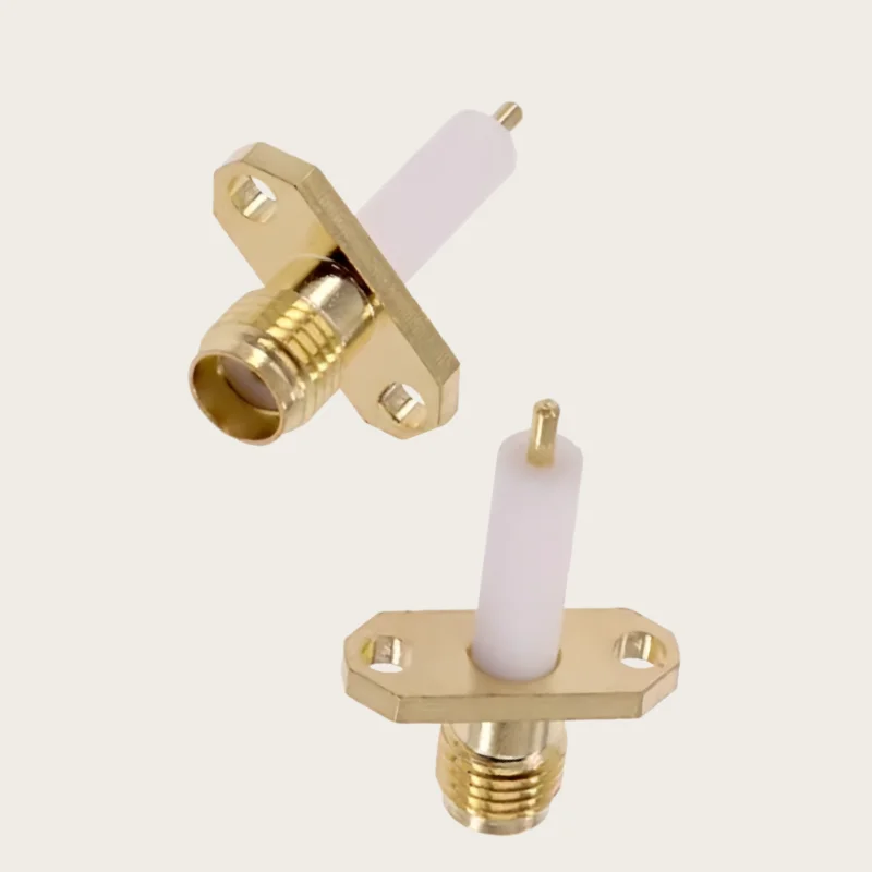 5pcs/lot SMA-KFD15 2-Hole SMA Female Diamond Square Plate Antenna Connector Insulation Length 15mm Conductor Length 3mm