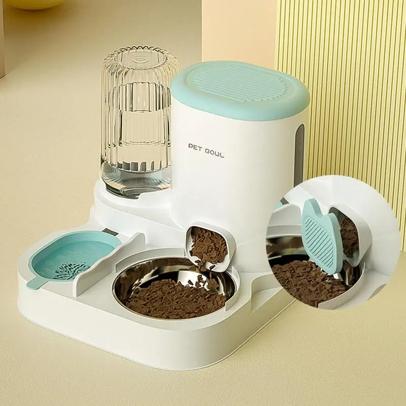 Automatic Feeders For Dogs Food Feeder Water Dispenser Kit Large Capacity Pet Feeding Station For Cats Dogs Rabbits