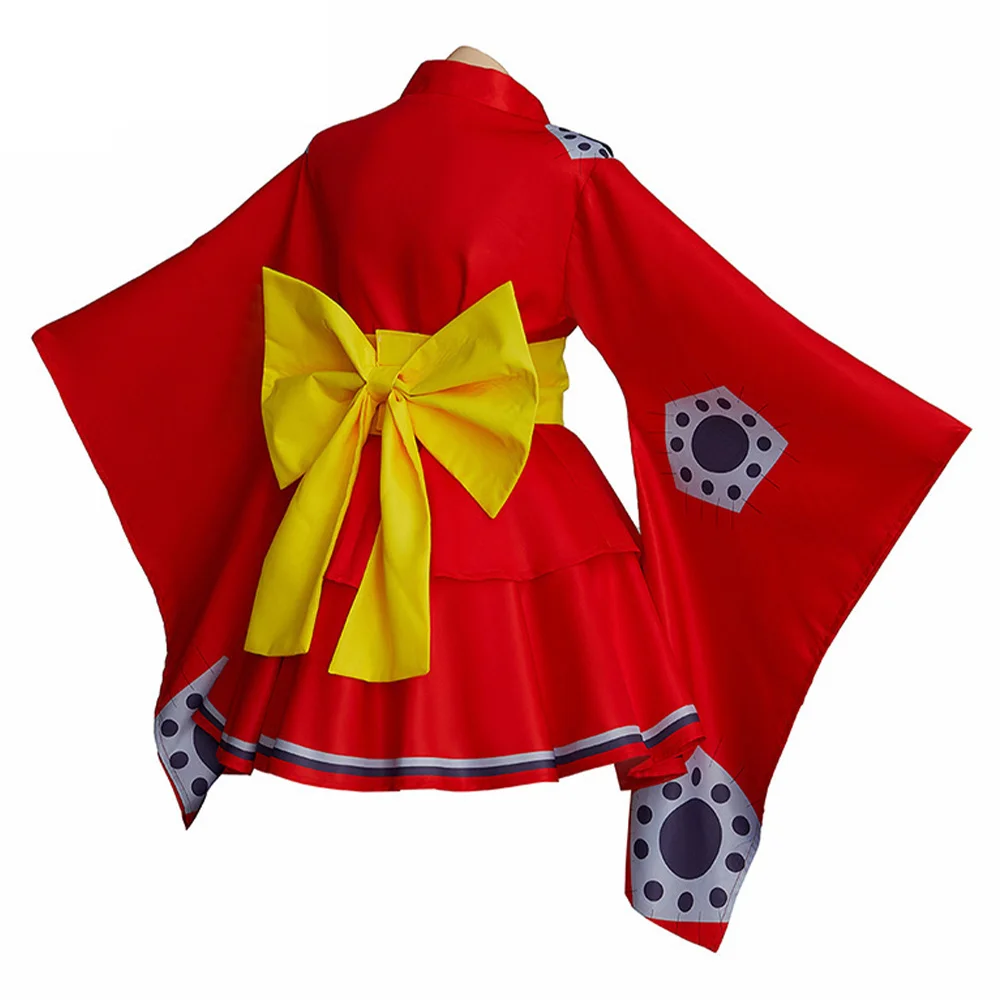 Anime Luffy Cosplay Traje para Mulheres, Roupas Halloween, Festa de Carnaval, Vestido Lolita