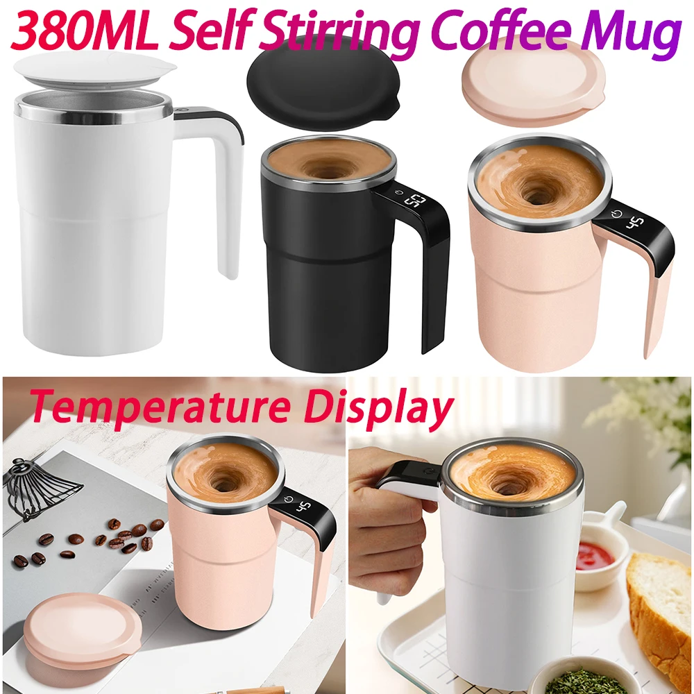 

Самоперемешивающаяся кружка, автоматическая магнитная кофейная кружка из нержавеющей стали, дорожная кофейная кружка, подходит для кофе, молока, какао и других напитков