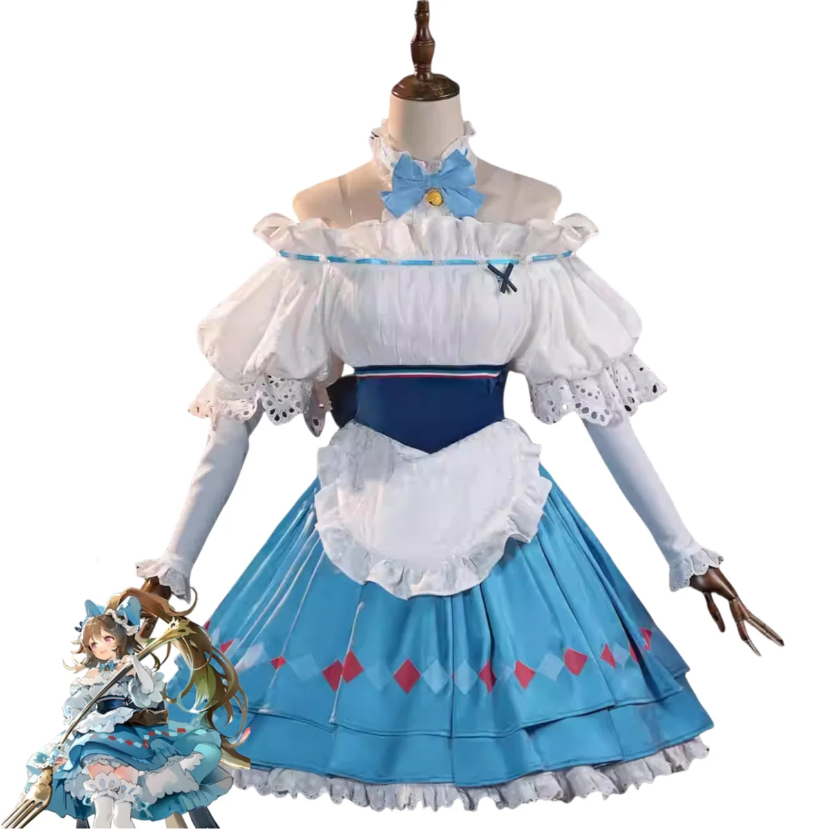 

Game Arknights Eyjafjalla The Hvít Aska Cosplay Costume Picnic Before The Trip Lovely Maid Dress Uniform Woman Kawaii Suit 2025