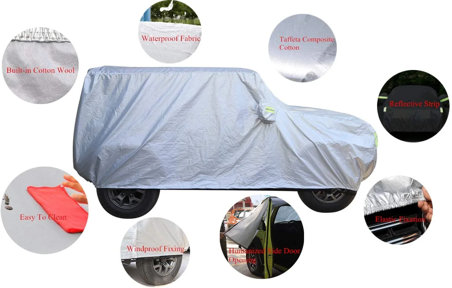 Jimny accessories Car cover Body Sun Rain Dustproof Waterproof Sun UV Protection shield For Suuki Jimny jb