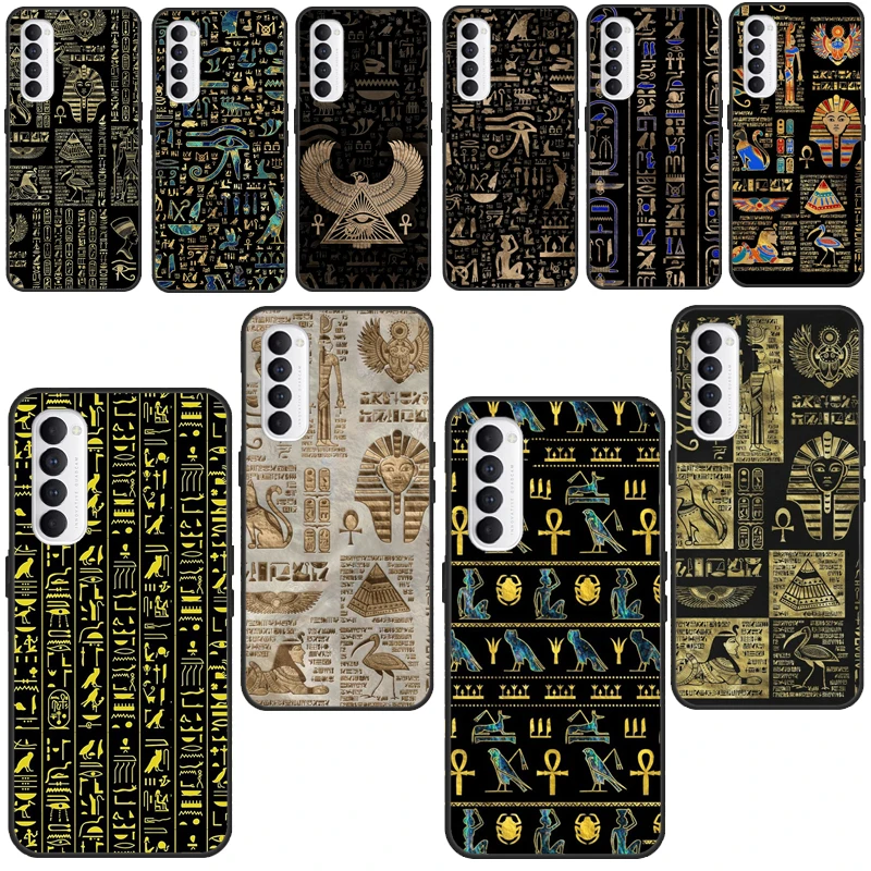 Ancient Egypt Egyptian God Horus Kemetic Heru For OPPO A5 A9 A31 A53 2020 A1K A5S A15 A52 A72 A83 A91 F5 F7 Reno 2 Z 4 Pro Case