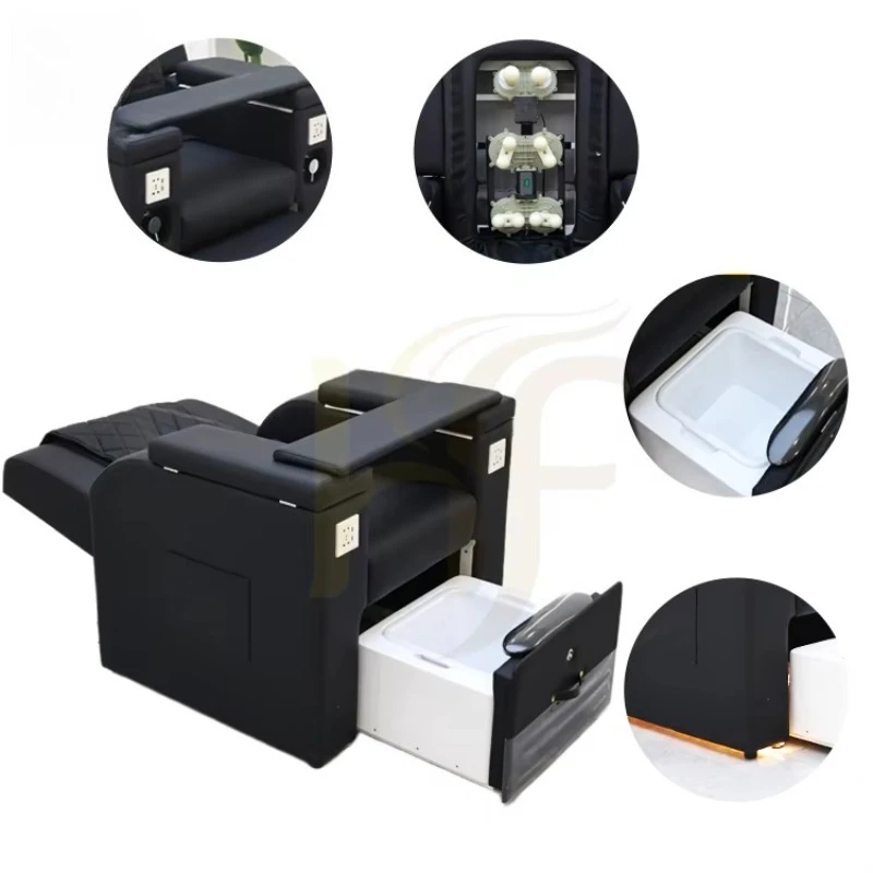 No Plumbing Pedicure Chair with Massage Foot Bath Chair Portable & Pipeless Pipeless Massager Pedicure Chair Pedicure Station