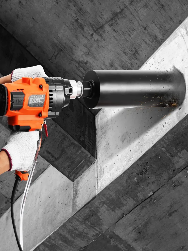 VEVOR 2000 W Hand-Kernbohrmaschine, Bohrdurchmesser, Nass- und Trocken-Diamant-Kernbohrmaschine, robuster Beton-Kernbohrer