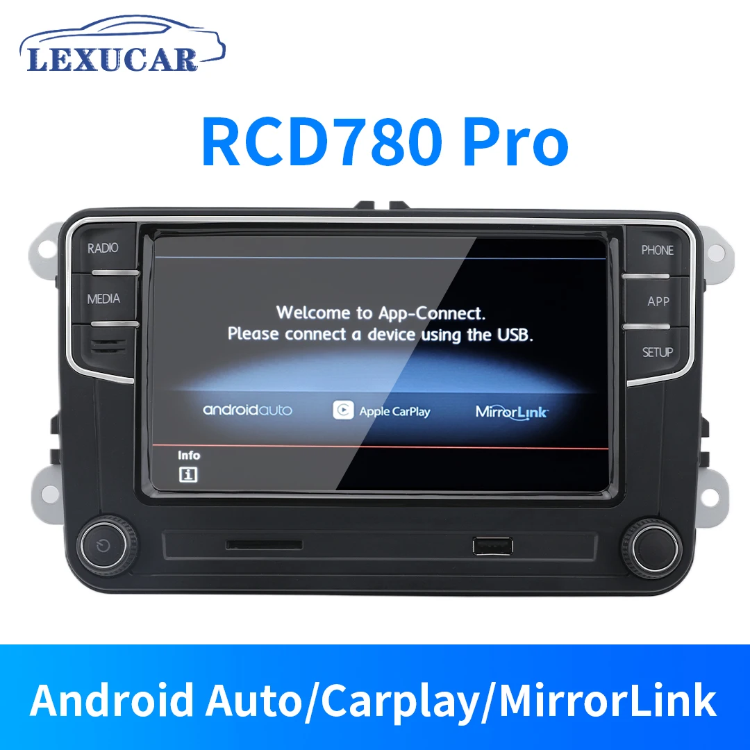 MIB Carplay Car Radio 7 Inch RCD780 Pro Android Auto Navigator for VW Jetta MK5 6 CC Passat B5 B6 B7 Golf 5 6 Caddy POLO