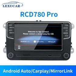 MIB Carplay Radio samochodowe 7-calowy nawigator RCD780 Pro Android Auto do VW Jetta MK5 6 CC Passat B5 B6 B7 Golf 5 6 Caddy POLO