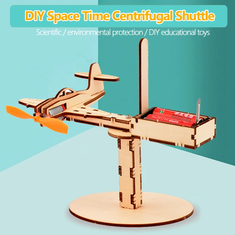 

Handmade Diy Wooden Toy Airplane Assembled Model Puzzle Puzzle Brain Development Handicraft Gift Decoration P288