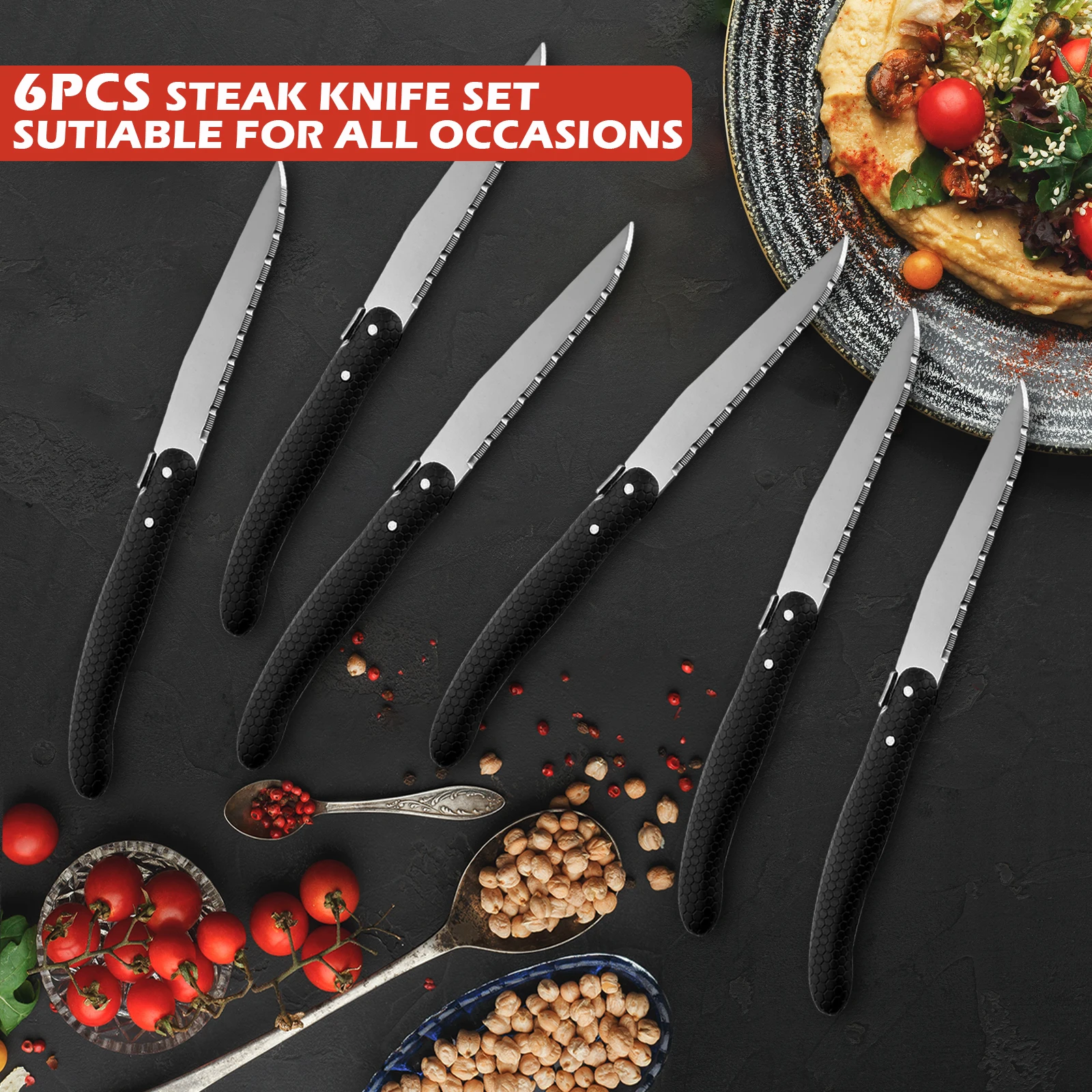 KitchenTrend 6Pcs VG-10 Core D - Home Cooking Steak ulasan dan harga