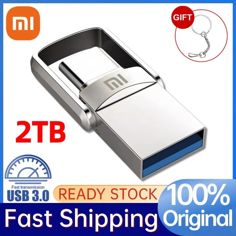 Xiaomi 2TB USB Memory Stick Pen Drive USB 3.0 Flash Drive 1TB USB 3. 0 Pendrive 512GB 256GB 128GB Flash USB Disk For Desktops PC