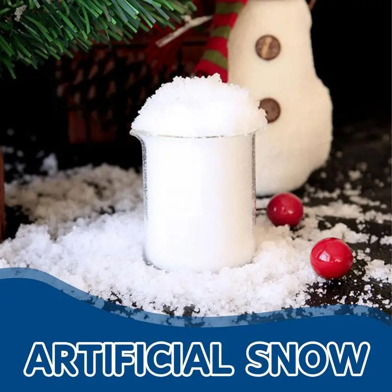 Artificial Snow Powder Winter Instant Faux Snow Powder Queen Christmas Party Decoration DIY Kids Toys Gifts Artificial Snow