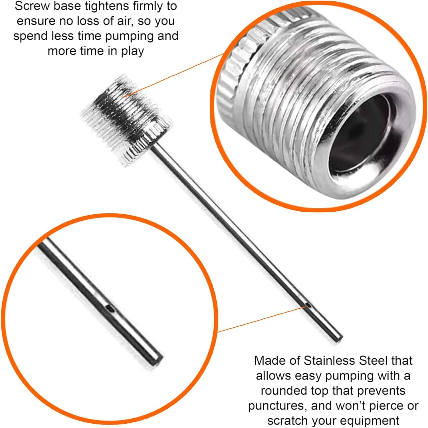 

Essential Sports Gear: Top-Quality Durable Stainless Steel Inflation Ball Needle - Reliable High-Quality Air Needles for Footbal