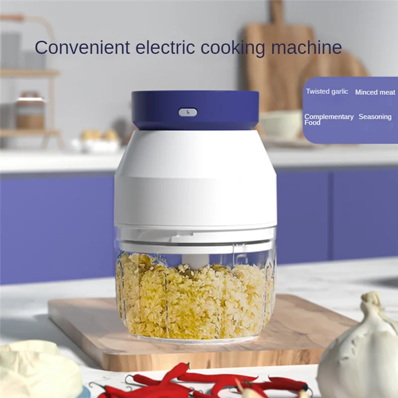 L65A-Meat Grinder Electric Cooking Machine Food Machine Garlic Mixer Household Stuffing Multifunctional Grinder Durable 400ML