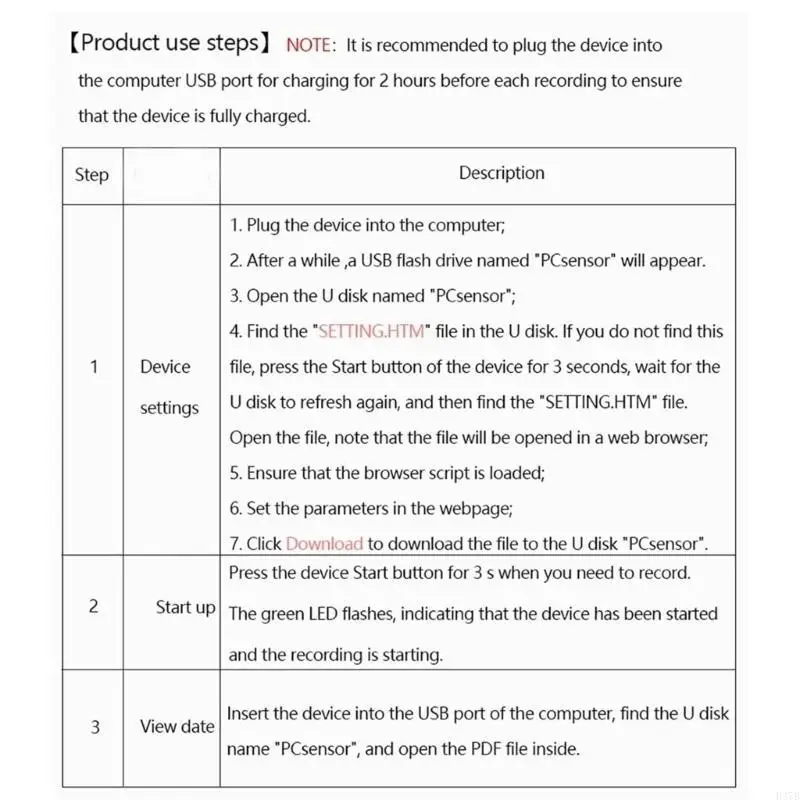H37B 8640 نقاط درجة الحرارة مسجل PDF درجة حرارة المسجل لوجبر لوجبر
