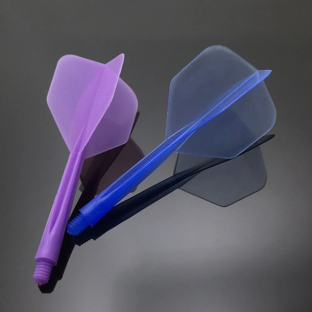 Vols de fléchettes en plastique à fil fin, 6 pièces, ailes de remplacement transparentes et durables pour accessoires de sport, ensemble cadeau d'intérieur et d'extérieur