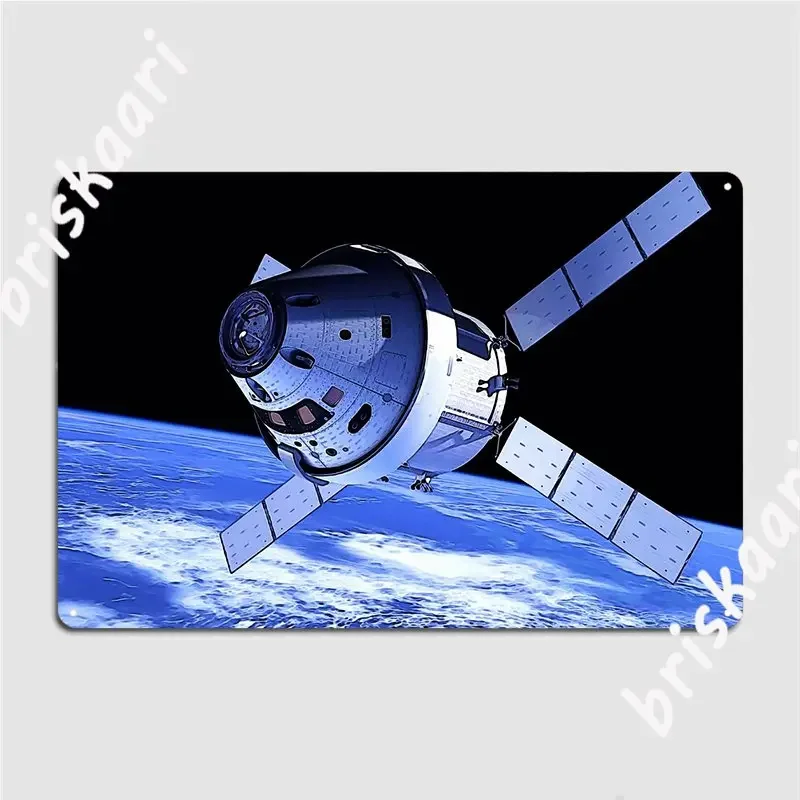 Orion Spacecraft Metal Plaque Poster Wall Mural Poster Living Room Retro Tin Sign Poster