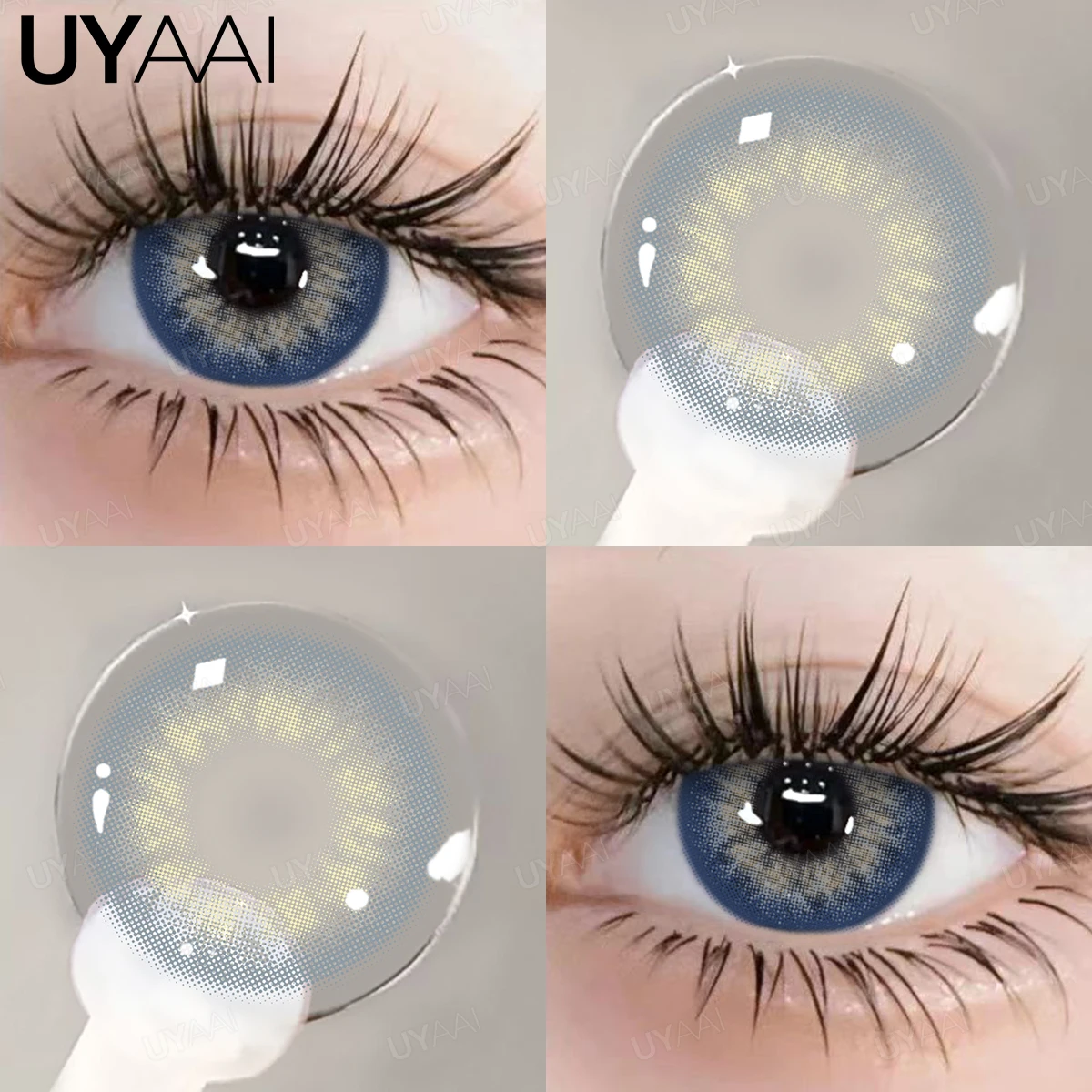 UYAAI NIEUWE Blue Eye Kleur Lens 1 Paar Groen Gekleurde Leerlingen voor Ogen Natuurlijke y2k Mode Lenzen Koreaanse Stijl Colorcon Oogcontacten